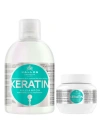 Kallos Cosmetics Keratin 1000ml Şampuan + Keratin 275ml Saç Maskesi