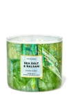 Bath & Body Works Sea Salt & Balsam Büyük Mum 411 g