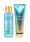 Victorias Secret Aqua Kiss & Kiss Me İn The Ocean Vücut Losyonu Ve Spreyi 2li Set
