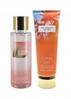 Victorias Secret Bright Palm & Coral Sky Vücut Losyonu Ve Spreyi 2li Set