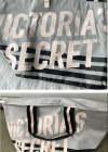 Victorias Secret Vs Büyük Boy Logo Yazı Detaylı Gri Seyahat Çantası Gri