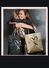 Victorias Secret Vs Official Fashion Show Glamour Glitter Gold Tote With Heart Logo Altın
