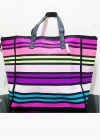 Victorias Secret Vs Rainbow Kanvas Tote Seyahat Çantası Çok Renkli