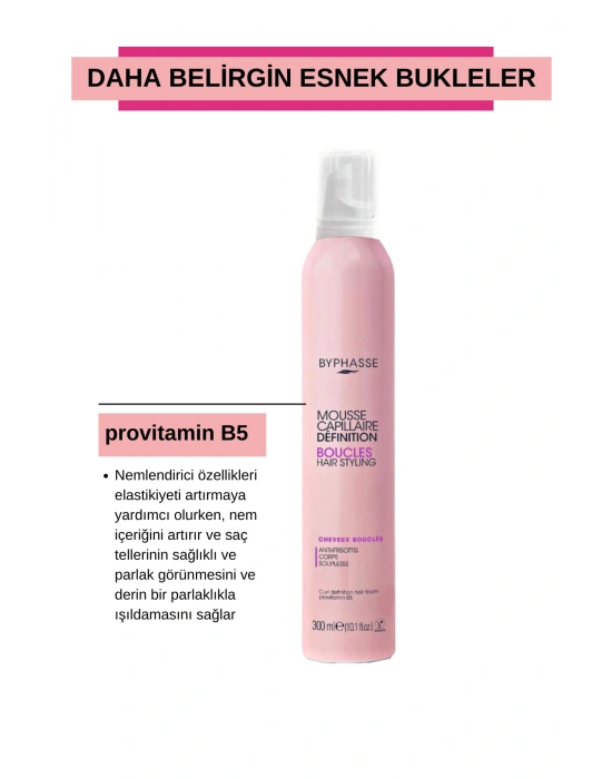 Byphasse Bukle Belirginleştirici ve Nemlendirici Köpük 300 ML
