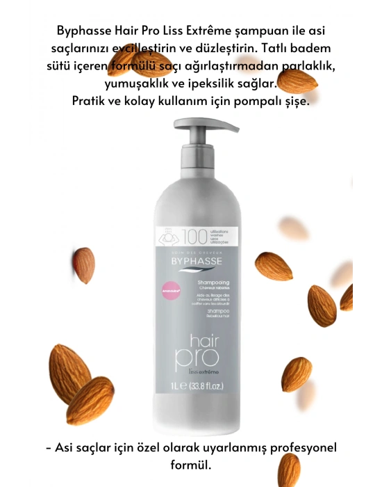 Byphasse Hair Pro Asi Saçlara Özel Koruyucu ve Yatıştırıcı Şampuan 1000ml