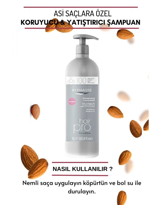 Byphasse Hair Pro Asi Saçlara Özel Koruyucu ve Yatıştırıcı Şampuan 1000ml