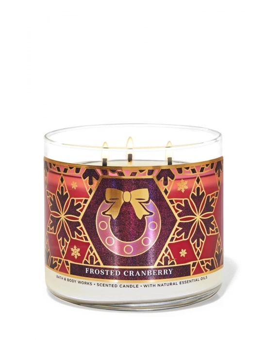 Bath & Body Works Frosted Cranberry Büyük Mum