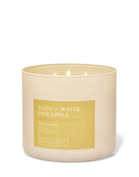Bath & Body Works Yuzu & White Pineapple Büyük Mum 411 g