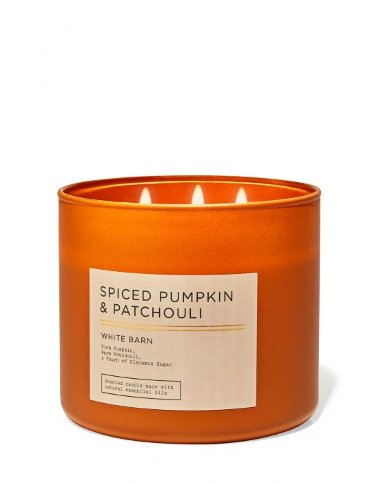 Bath & Body Works Spiced Pumpkin & Patchouli Büyük Mum 411 g