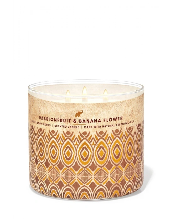 Bath & Body Works Bahamas Passionfruit & Banana Flower Büyük Mum 411 g