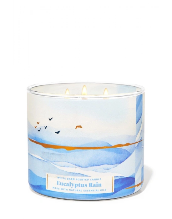 Bath & Body Works Eucalyptus Rain Büyük Mum 411 g