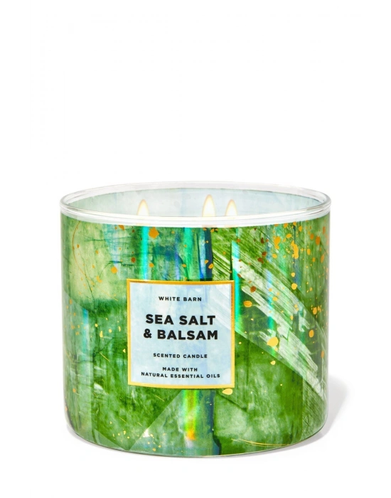 Bath & Body Works Sea Salt & Balsam Büyük Mum 411 g
