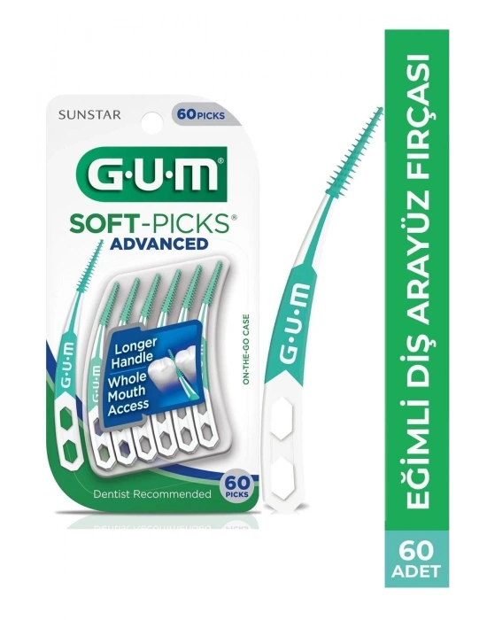 GUM Soft Picks Eğimli Ara Yüz Fırçası 60 Adet