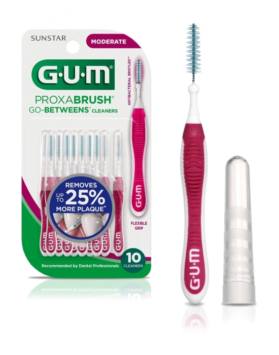 GUM Proxa Brush Go Betwens Cleaners Diş Arası Fırçası Moderate Flexible 10 Adet