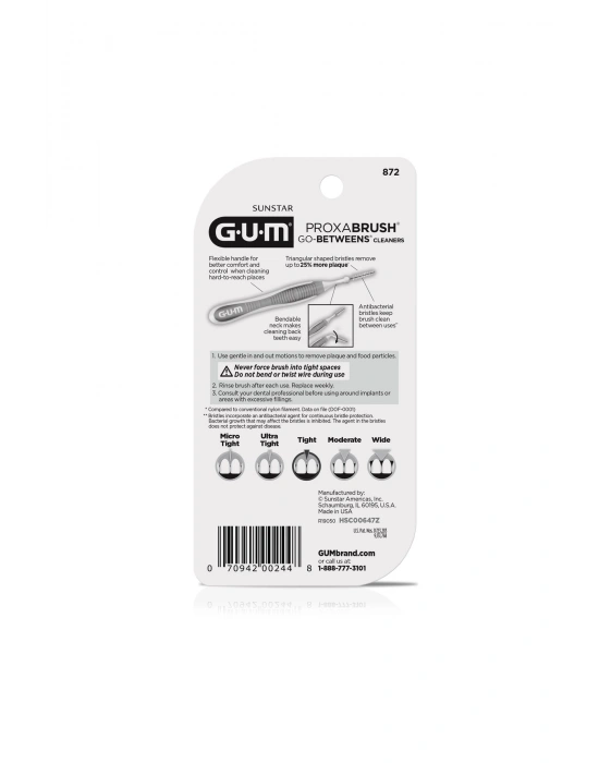 GUM Proxa Brush Go Betwens Cleaners Diş Arası Fırçası Tight Flexible 10 Adet