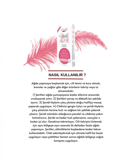 Ağda Bandı Hassas Ciltler İçin Bacak & Vücut Bölgesi 24 Adet