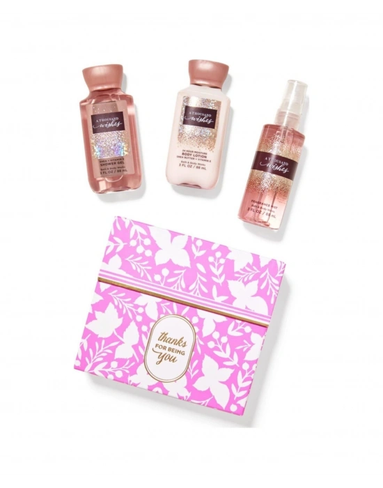 Bath & Body Works A Thousand Wishes Seyahat Boy Cilt Bakım Seti
