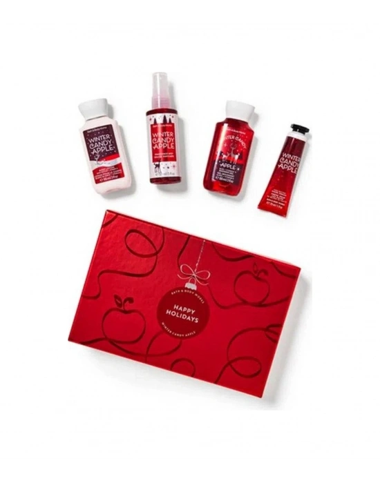 Bath & Body Works Winter Candy Apple Cilt Bakım Seti