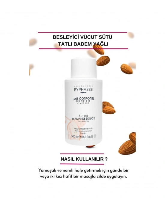 Besleyici Tatlı Badem Yağlı Vücut Sütü 500ml
