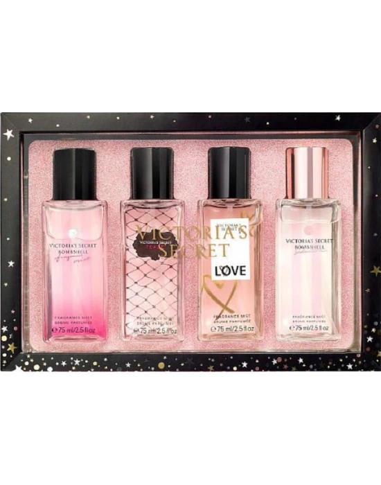 Bombshell Tease Love Bombshell Seduction Kadın Vücut Sprey Seti 4 x 75 ML