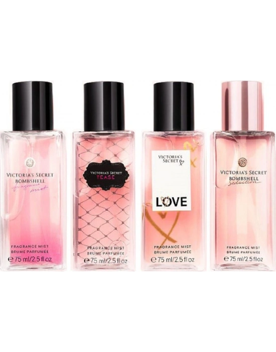 Bombshell Tease Love Bombshell Seduction Kadın Vücut Sprey Seti 4 x 75 ML