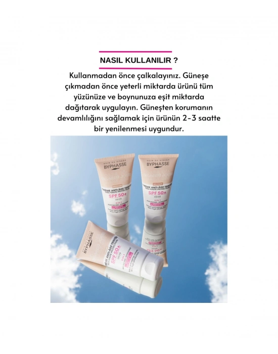 Byphasse  3ü 1 Arada Renkli Güneş Kremi Bronz SPF50+ 50 ML
