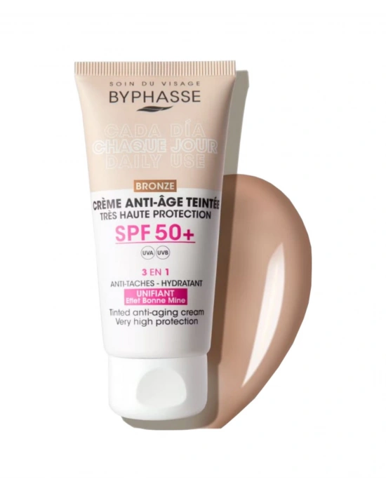 Byphasse  3ü 1 Arada Renkli Güneş Kremi Bronz SPF50+ 50 ML