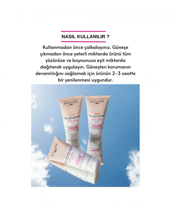 Byphasse  3ü 1 Arada Renkli Güneş Kremi Light SPF50+ 50 ML