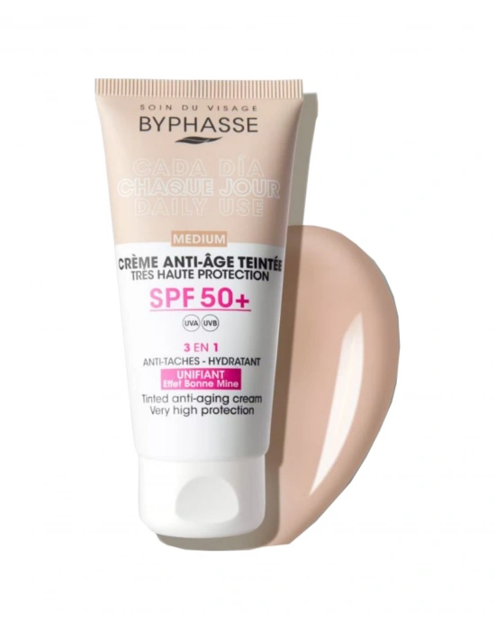 Byphasse  3ü 1 Arada Renkli Güneş Kremi Medium SPF50+ 50 ML