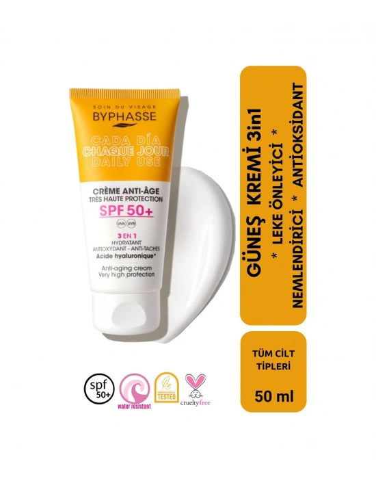 Byphasse  3ü 1 Arada Renkli Güneş Kremi SPF50+ 50 ML