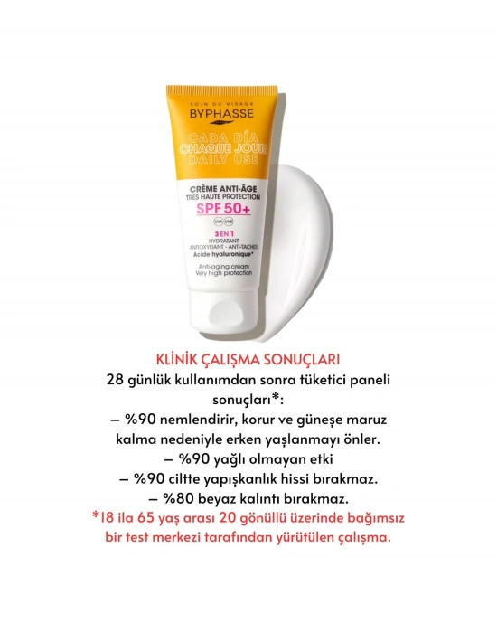 Byphasse  3ü 1 Arada Renkli Güneş Kremi SPF50+ 50 ML