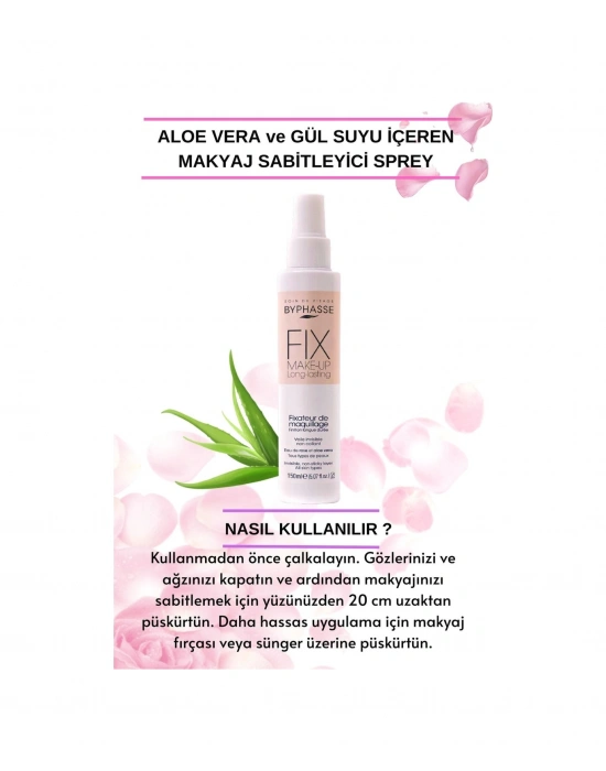 Byphasse Aloe Vera & Gül Suyu Özlü Makyaj Sabitleyici Sprey 150 ML