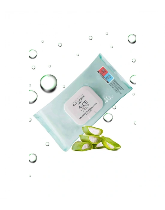 Byphasse Aloe Veralı Makyaj Temizleme Mendili Hassas Ciltler 40lı