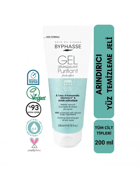 Byphasse Arındırıcı Yüz Temizleme Jeli Tüm Cilt Tipleri 200 ML