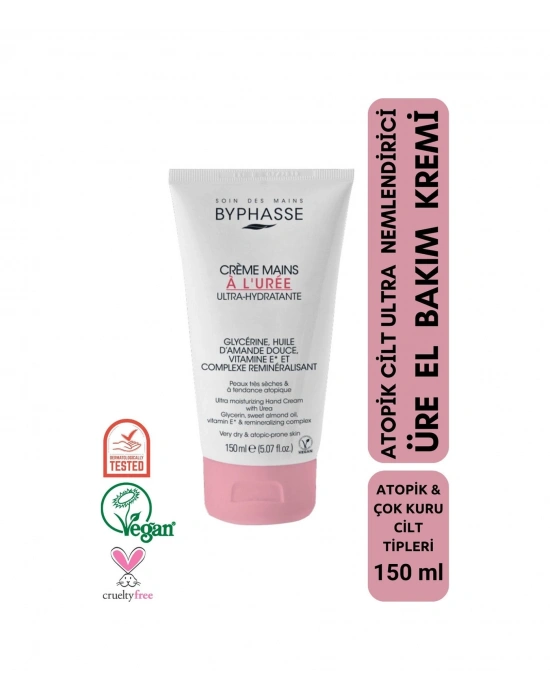 Byphasse Atopik Ciltler için Ultra Nemlendirici El Kremi 150 ML
