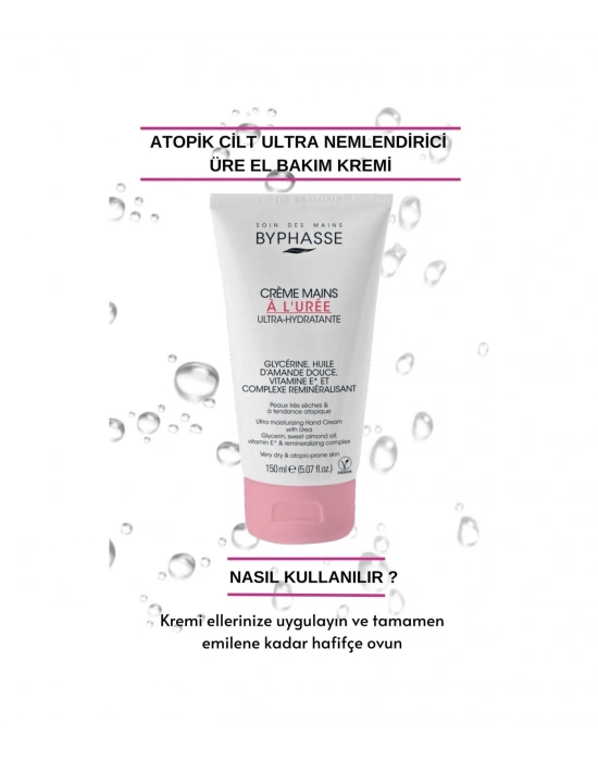 Byphasse Atopik Ciltler için Ultra Nemlendirici El Kremi 150 ML
