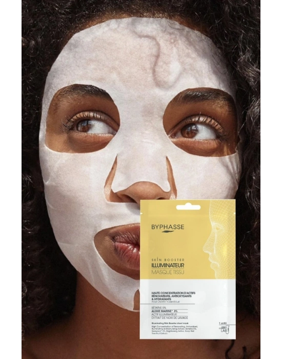 Byphasse Aydınlatıcı Ve Işıltı Verici Skin Booster Kağıt Yüz Maskesi