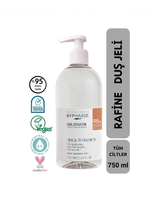 Byphasse Back To Basics Rafine Duş Jeli Tüm Cilt Tipleri 750 ML
