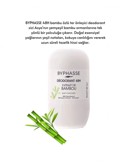 Byphasse Bamboo Extract 48H Kadın Roll-On Deodorant 50 ML