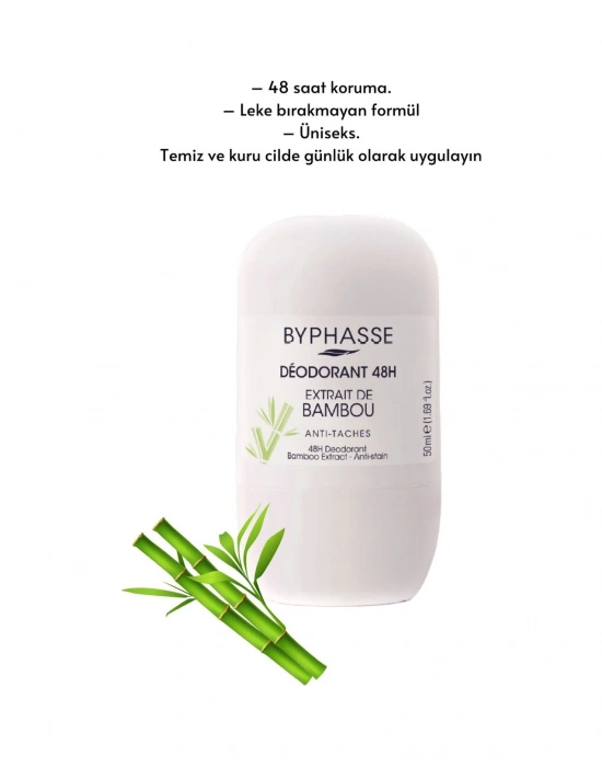 Byphasse Bamboo Extract 48H Kadın Roll-On Deodorant 50 ML
