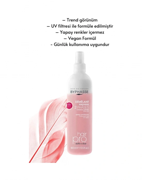 Byphasse Boyalı ve Kuru Saçlara Özel Çift Fazlı Renk Koyucu Vegan Sıvı Saç Kremi 400 ML