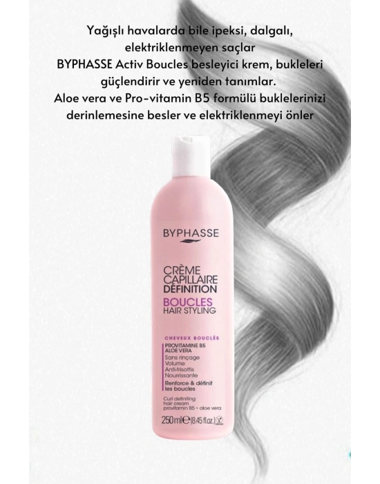 Byphasse Bukleli Saçlar İçin Şekillendirici Bakım Kremi 250 ML