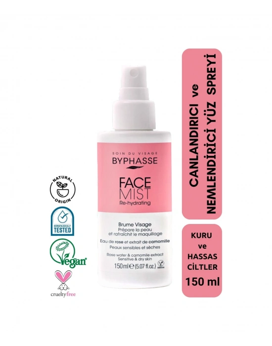 Byphasse Canlandırıcı ve Nemlendirici Yüz Spreyi 150 ML