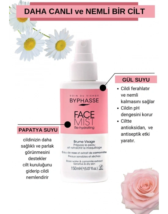 Byphasse Canlandırıcı ve Nemlendirici Yüz Spreyi 150 ML