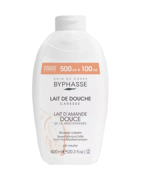 Byphasse Caresse Tatlı Badem Sütlü Kremli Duş Jeli 600 ML