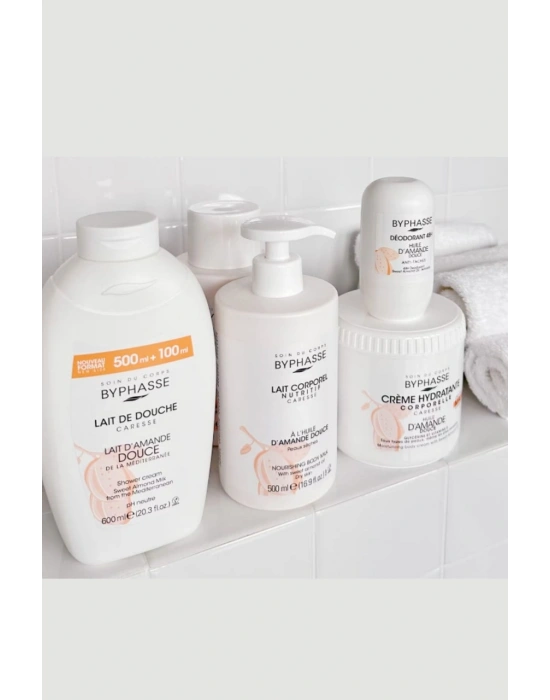 Byphasse Caresse Tatlı Badem Sütlü Kremli Duş Jeli 600 ML