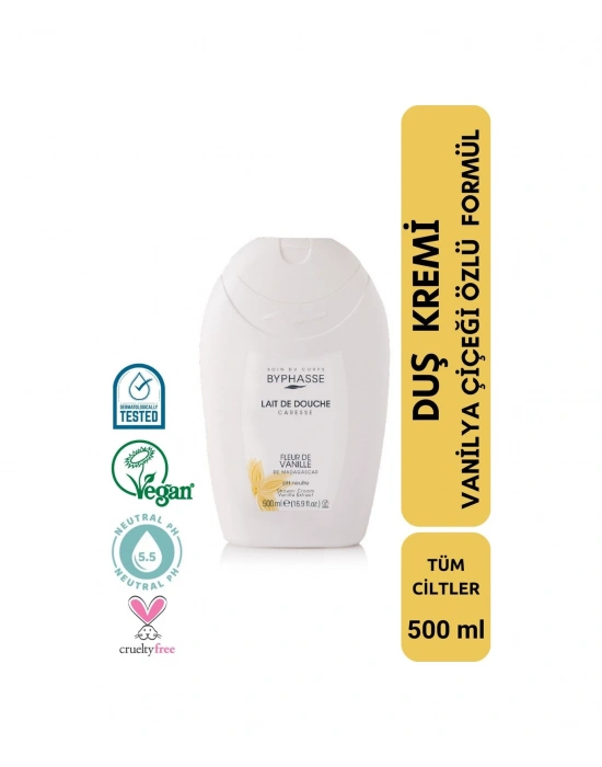 Byphasse Caresse Vanilya Çiçeği Özlü Duş Kremi 500 ML
