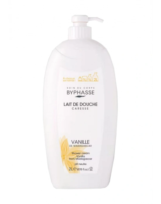 Byphasse Caresse Vanilya Çiçeği Özlü Kremli Duş Jeli 2 L