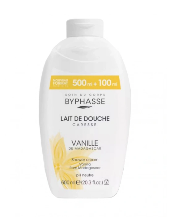 Byphasse Caresse Vanilya Çiçeği Özlü Kremli Duş Jeli 600 ML