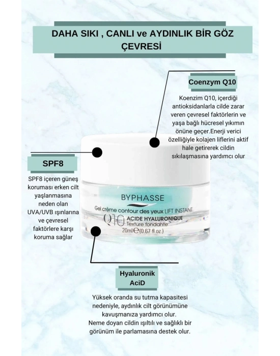 Byphasse Coenzym-Q10 ve Toparlayıcı Göz Kremi 20 ML